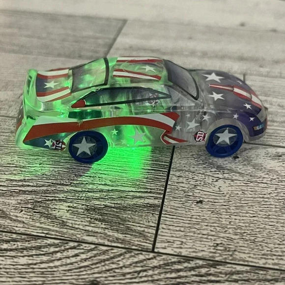 KRAZY KARS ~ MARBLE RACERS - FORD MUSTANG - CLEAR - LIGHTS UP - Picture 7 of 10